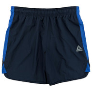 Reebok Mens Navy/Dazzling Blue Pace Breaker Woven Short 7" Inseam