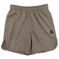 Reebok Mens Driftwood Gray Pace Breaker Woven Short 7" Inseam