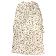 Aria Womens Velvety Long Sleeve Red Cardinal Nightgown Night Gown