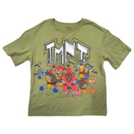 TMNT Boys Green Teenage Mutant Ninja Turtles T-Shirt Tee Shirt