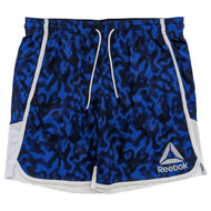 Reebok Mens Dazzling Blue Print Groundwork Short 7" Inseam