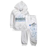 Sonic The Hedgehog Boys Tan Hooded Sweatshirt &  Sweatpants Outfit Set