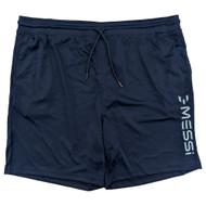 Messi Mens Navy Blue Lionel Messi Graphic Athletic Jersey Shorts 7.5" Inseam 3XL