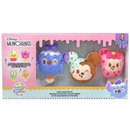 Disney Munchlings Plush Collector 4 pc Set with Surprise, Mickey Minnie Stitch
