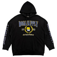 Dogg Supply by Snoop Dogg Mens Black Varsity Pullover Hoodie Sweatshirt 2XL