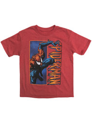 Marvel Boys Red Short Sleeve Spider-Man T-Shirt Spider Man Tee Shirt