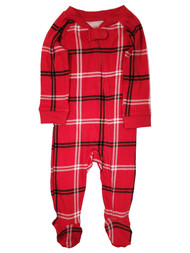 Infant Boys & Girls Red Plaid Christmas Sleeper Holiday Pajamas