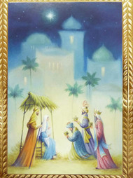 Trimmerry Christian Christmas Cards Three Wise Men Baby Jesus Manger Scene