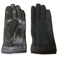 Goodfellow Mens Black Tweed & Leather Touch Screen Gloves