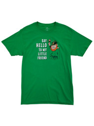 Mens Green Say Hello To My Little Friend Leprechaun St. Patrick's Day T-Shirt