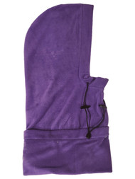 Women & Mens Purple Balaclava Drawstring Hat Beanie Stocking Cap Neck Scarf