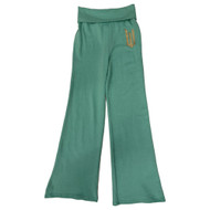 Womens (Junior's) Green Wide Leg Wicked Sweat Pants Sweats