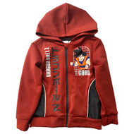 Dragon Ball Z Boys Orange Full Zipper Hoodie Hooded Sweatshirt