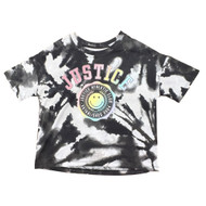 Justice Girls Athletic Club Black Tie Dye Short Sleeve T-Shirt Tee