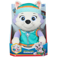 Paw Patrol Bedtime Plush Everest Stuffed Animal 10.5" Dog with Reversible Outfit