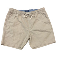 Chaps Mens Beige Khaki Linen Blend Pull On Shorts Seacoast Wash