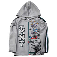 Boys Green & Gray Full Zip TMNT Ninja Turtle Hoodie Hooded Sweatshirt