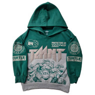 Boys Green & Gray Pullover TMNT Ninja Turtle Hoodie Hooded Sweatshirt