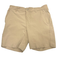 Chaps Mens Beige Khaki Shorts Everyday Performance Flat Front Tech