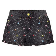 Justice Pac-Man Girls Embellished Denim Stretchy Comfy Shorts