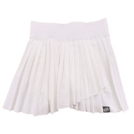 Justice Sport Girls White Pleated Skirt Skort With Built In Shorts