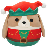 Squishmallows Large Plush 16" Adela the Christmas Basset Hound Stuffed Animal