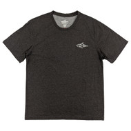 Fish N Vibe Mens Black Short Sleeve Fishing Performance Graphic Tee Shirt