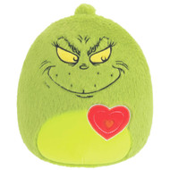 Squishmallows FuzzAMallow Official The Grinch 12" with Heart Plush Stuffed Pal