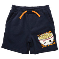 Boys Navy Blue Maruchan Noodle Bowl Knit Sweat Shorts