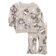 Disney Infant Girls Nightmare Before Christmas Gray Outfit Set