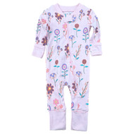 M & A Infant Girls Pink Floral One Piece Coverall Jumpsuit Outfit  Newborn