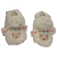 Infant Girls Plush White Lamb Slippers House Shoes