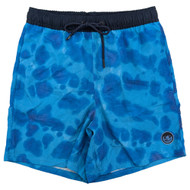 NEFF Mens Blue Water Graphic Swim Trunks
