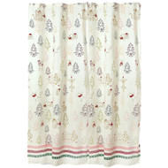 Disney St Nicholas Square Winnie the Pooh Christmas Shower Curtain