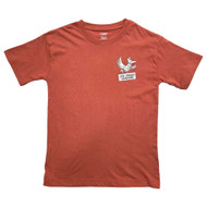 Boys Orange Levi's Graphic Logo Wings And Things Short Sleeve T-Shirt Tee