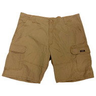 Wrangler Heritage Mens Brown Relaxed Fit Cargo Shorts 10" Inseam