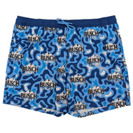 Busch Light Mens Light Blue Camo AOP Graphic Swim Trunks 3XL