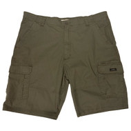 Wrangler Heritage Mens Khaki Green Relaxed Fit Cargo Shorts 10" Inseam