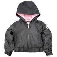 Jessica Simpson Girls Black Light Weight Hooded Jacket Coat