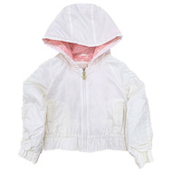 Jessica Simpson Girls Cream Light Weight Hooded Jacket Coat