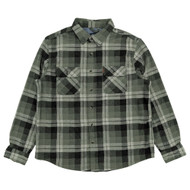 Chaps Mens Balsam Green Lakeland Untucked Flannel Shirt