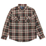 Chaps Mens Evergreen Plaid Long Sleeve Lakeland Untucked Flannel Shirt