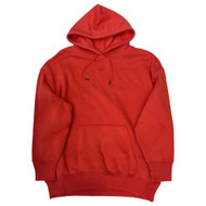 Reebok Womens Orange Oversized Hoodie Pull-over Athletic Sweatshirt