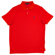 U.S. Polo Assn. Mens Poppy Red Performance Pique Polo Shirt
