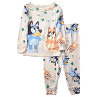 Bluey Infant & Toddler Boys Beige Bluey & Bingo Lucky Pajama Set