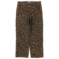 Wrangler Mens Micro Brushstroke Camo Relaxed Straight Utility Pants