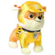 Paw Patrol Rescue Wheels Rubble Plush 8" Stuffed Animal Puppy Dog