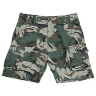 Wrangler Heritage Mens Green Camo Relaxed Fit Cargo Shorts 10" Inseam