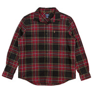 Chaps Mens American Black Long Sleeve Flannel Shirt