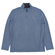 Chaps Mens Canyon Blue Woodland Quarter Zip Fleece Sweater